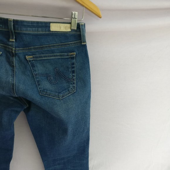 AG SUPER SKINNY ANKLE JEANS in LEGGING WASH  27w +MEASUREMENTS 98%Cotton - Picture 6 of 10